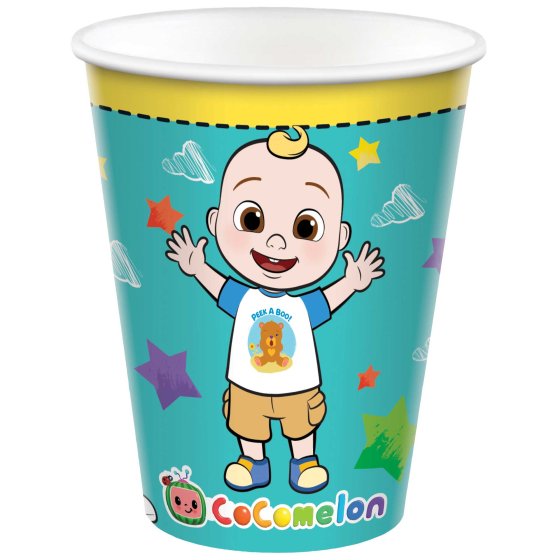 Cocomelon Paper Cups - 9oz / 266ml (Pack of 8)