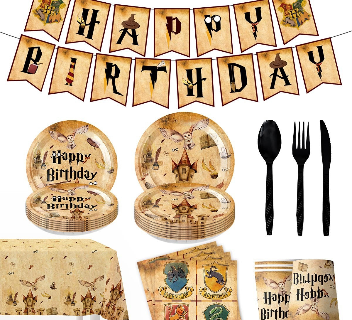 Magic World Happy Birthday Plates (Pack 10)