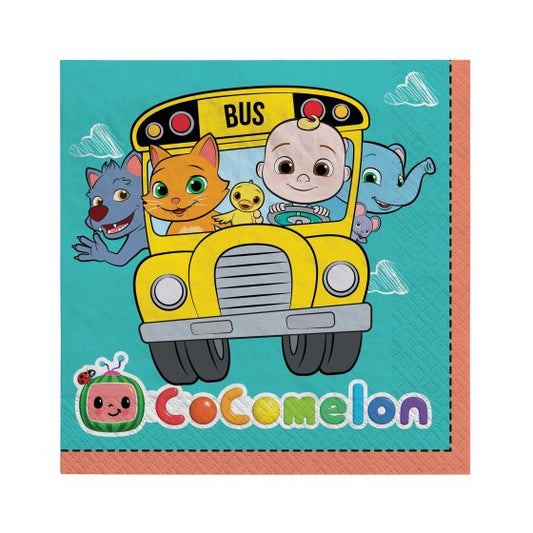 Cocomelon Lunch Napkins (Pack of 16)