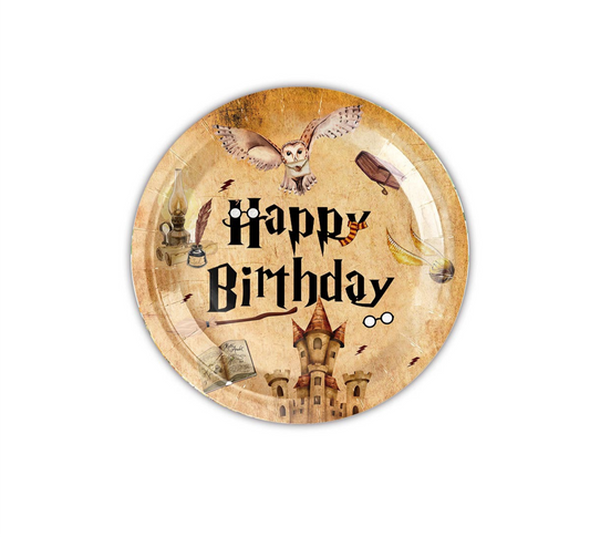 Magic World Happy Birthday Plates (Pack 10)