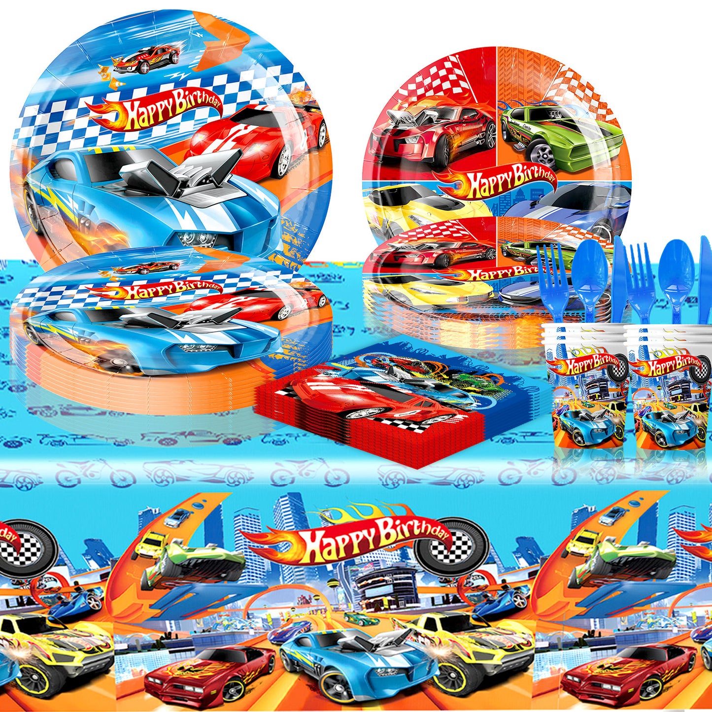Racing Car Paper Cups (Pack of 10)