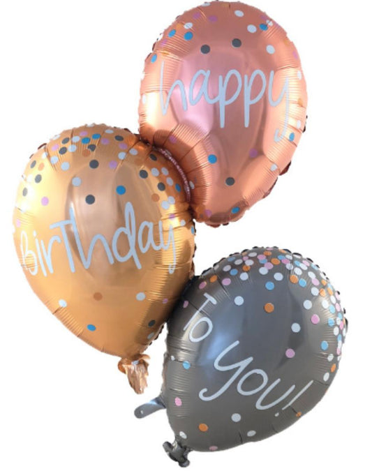 Confetti Happy Birthday Balloon Bundle
