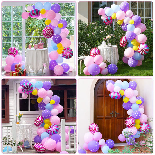Sweet Candy Balloon Arch Kit - 99 PCS